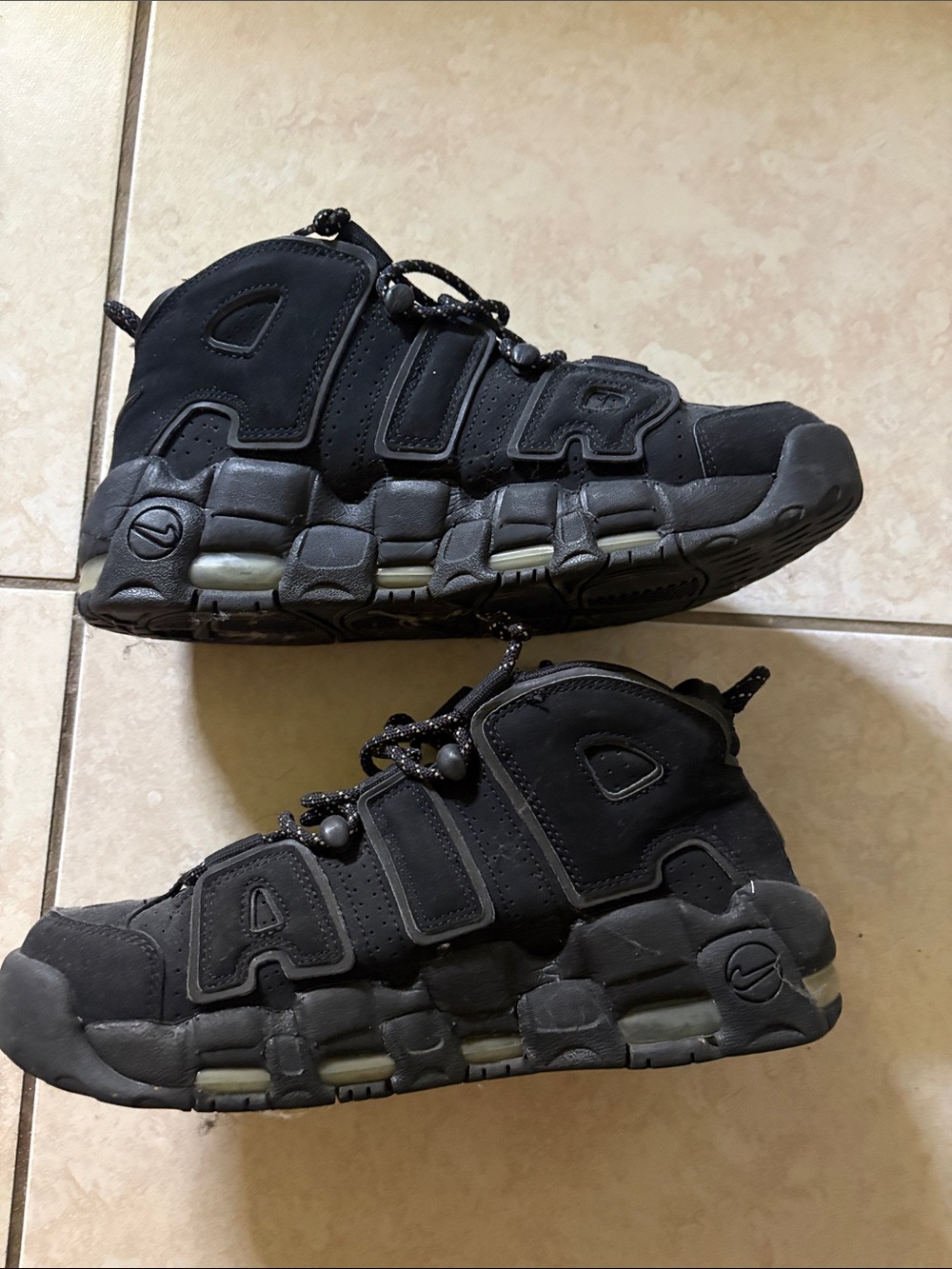 Nike Black High-Top Sneakers with Air-Style Sole